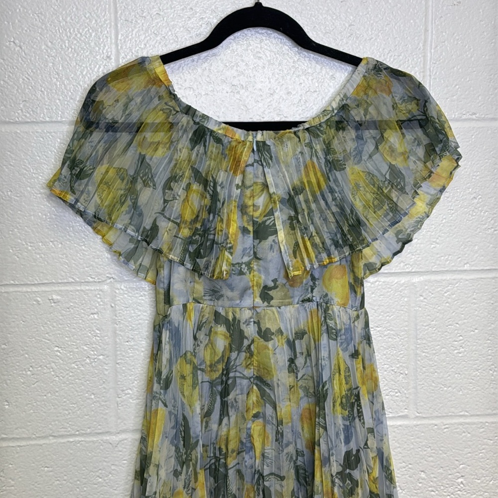 o.p.t. Yellow and Green Tiered Ruffled Maxi Sundress - Picture 8 of 12